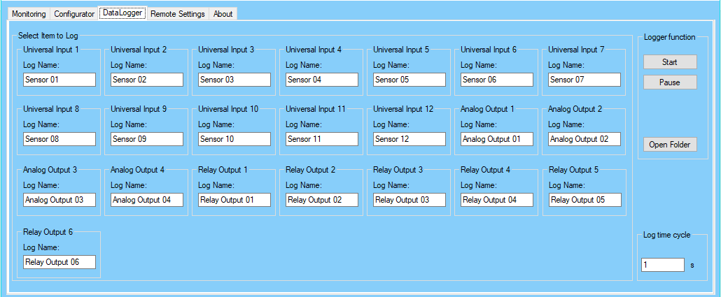 DDC Config Datalogger