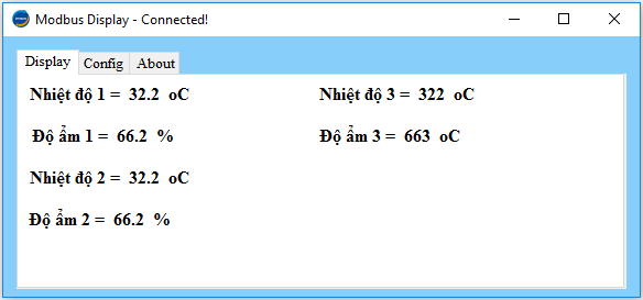 Modbus Display RS485